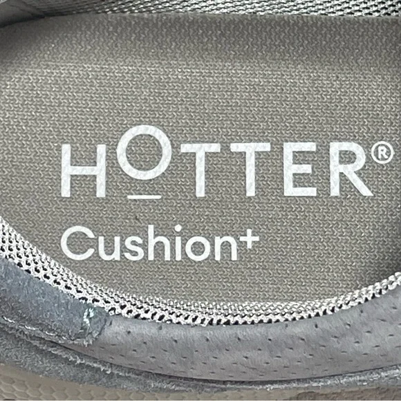 NEW Hotter Gravity II Trainers Shoes Cushioned Leather Blue‎ Womens UK 4.5 US